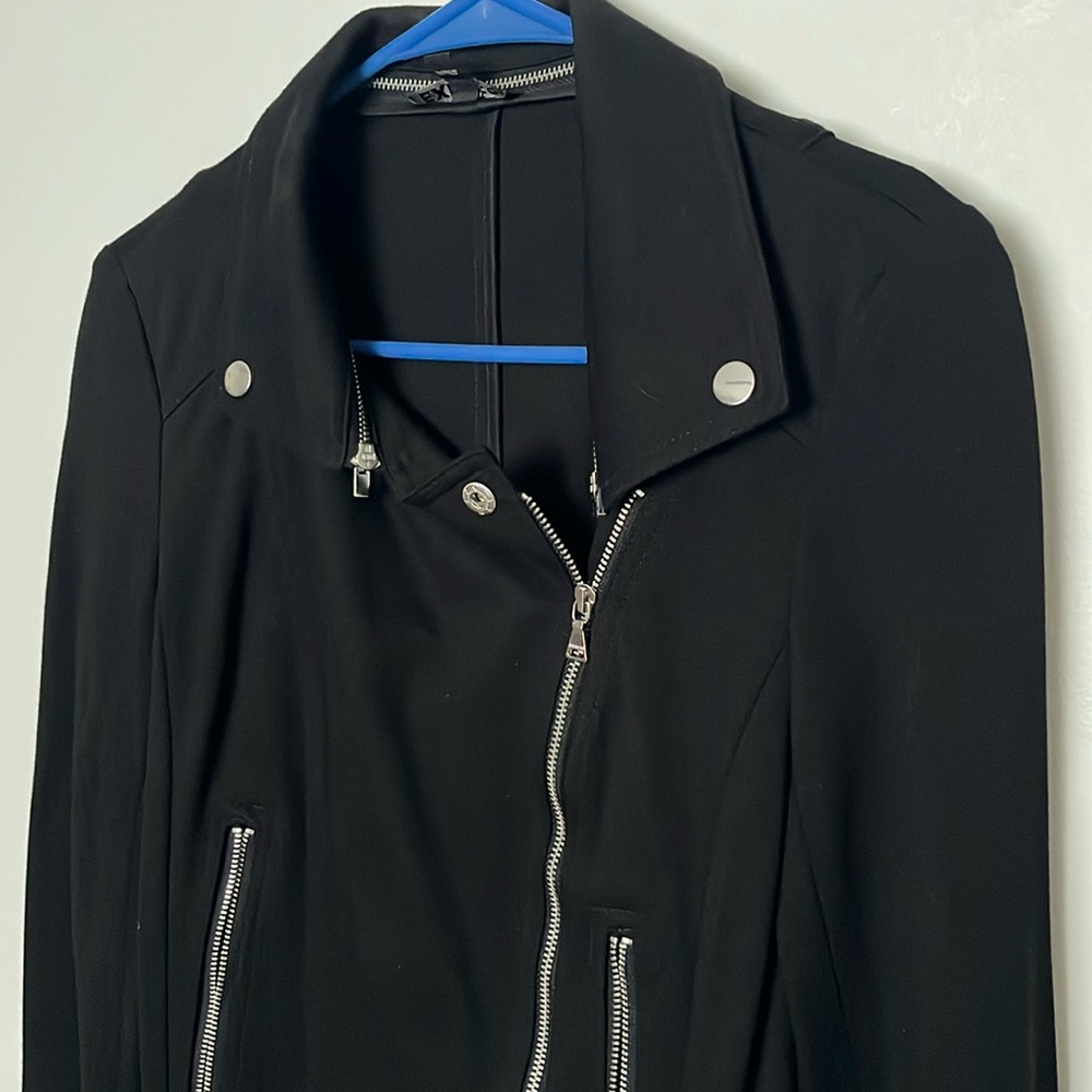 Express Black Moto Jacket, worn twice - Picture 3 of 6